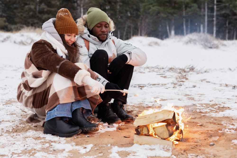Clients satisfaits de nos bois de chauffage en hiver