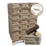 Bûches de jour premium – Bois compressé français – Palette 80 cartons